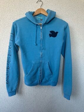 freecity Blue Zip Up Hoodie